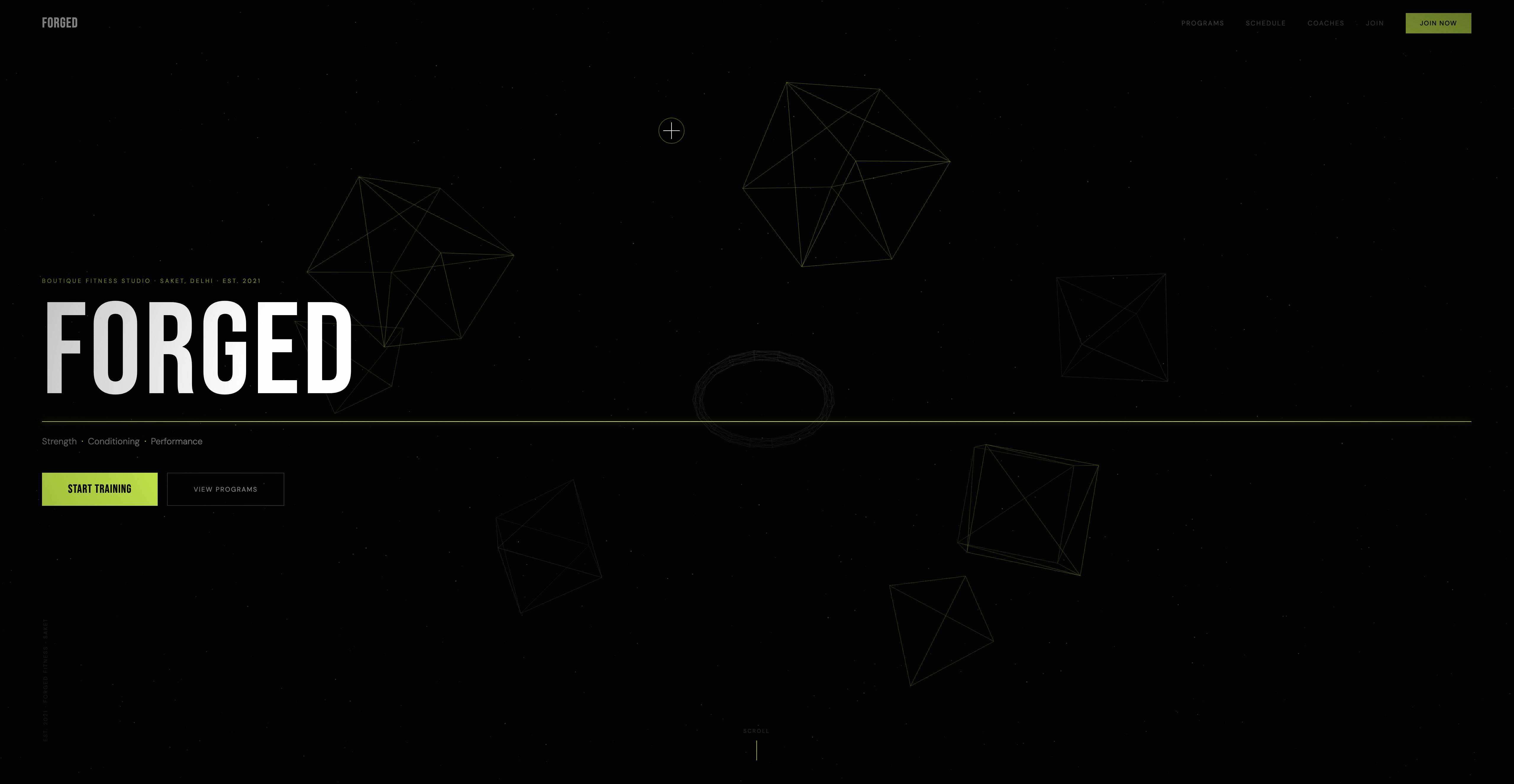 FORGED website screenshot